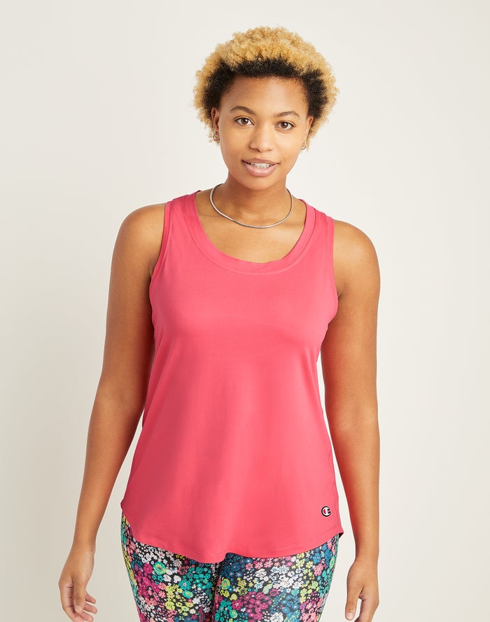 Champion Tanktop Dames - Koraal - Soft Touch Cutout ( 516703-HQJ )